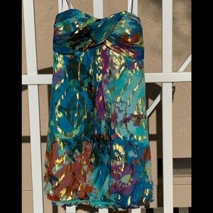 Xscape silk mini dress